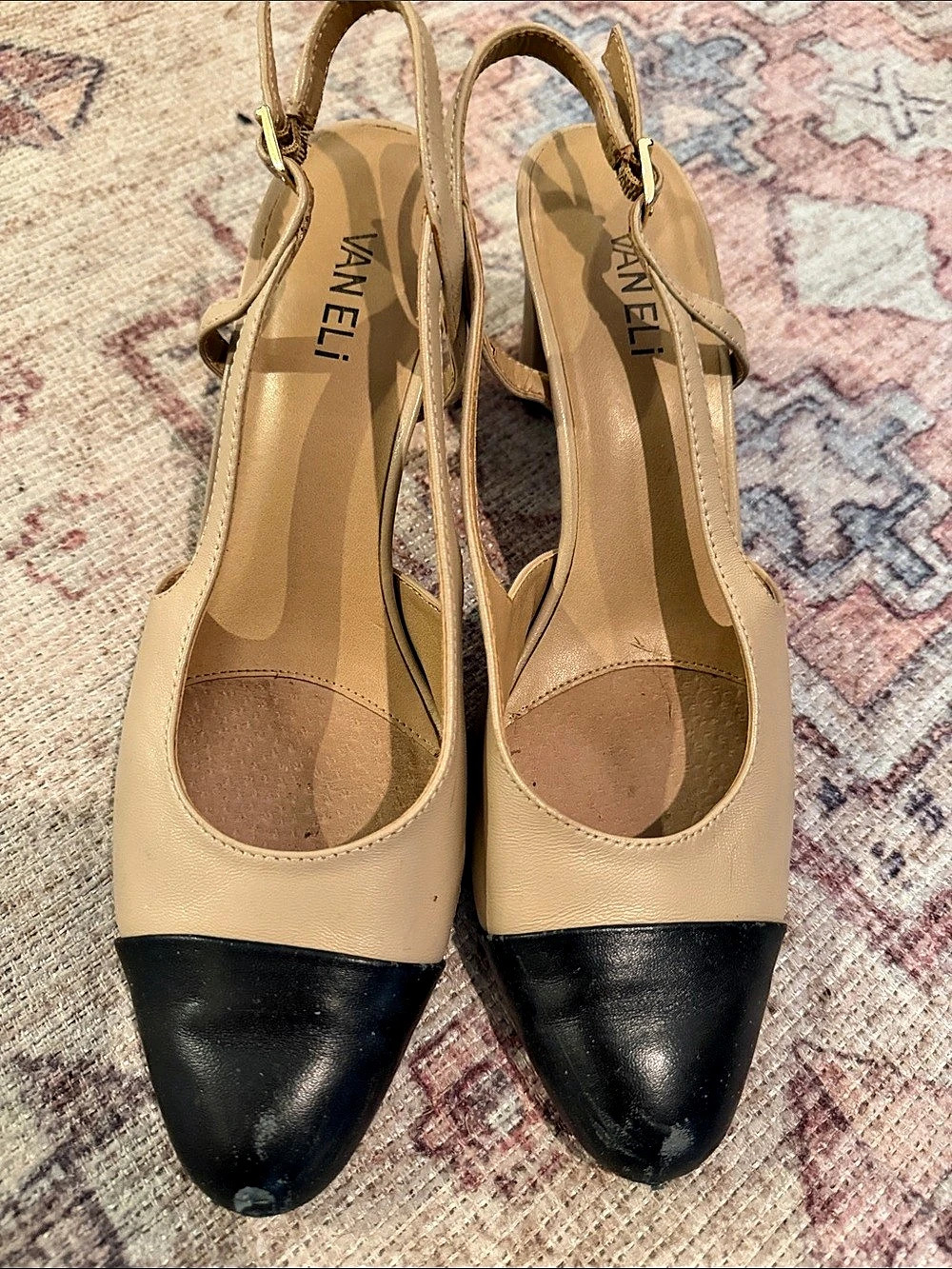 VANELI Aliz Slingback Pump in Tan & Black